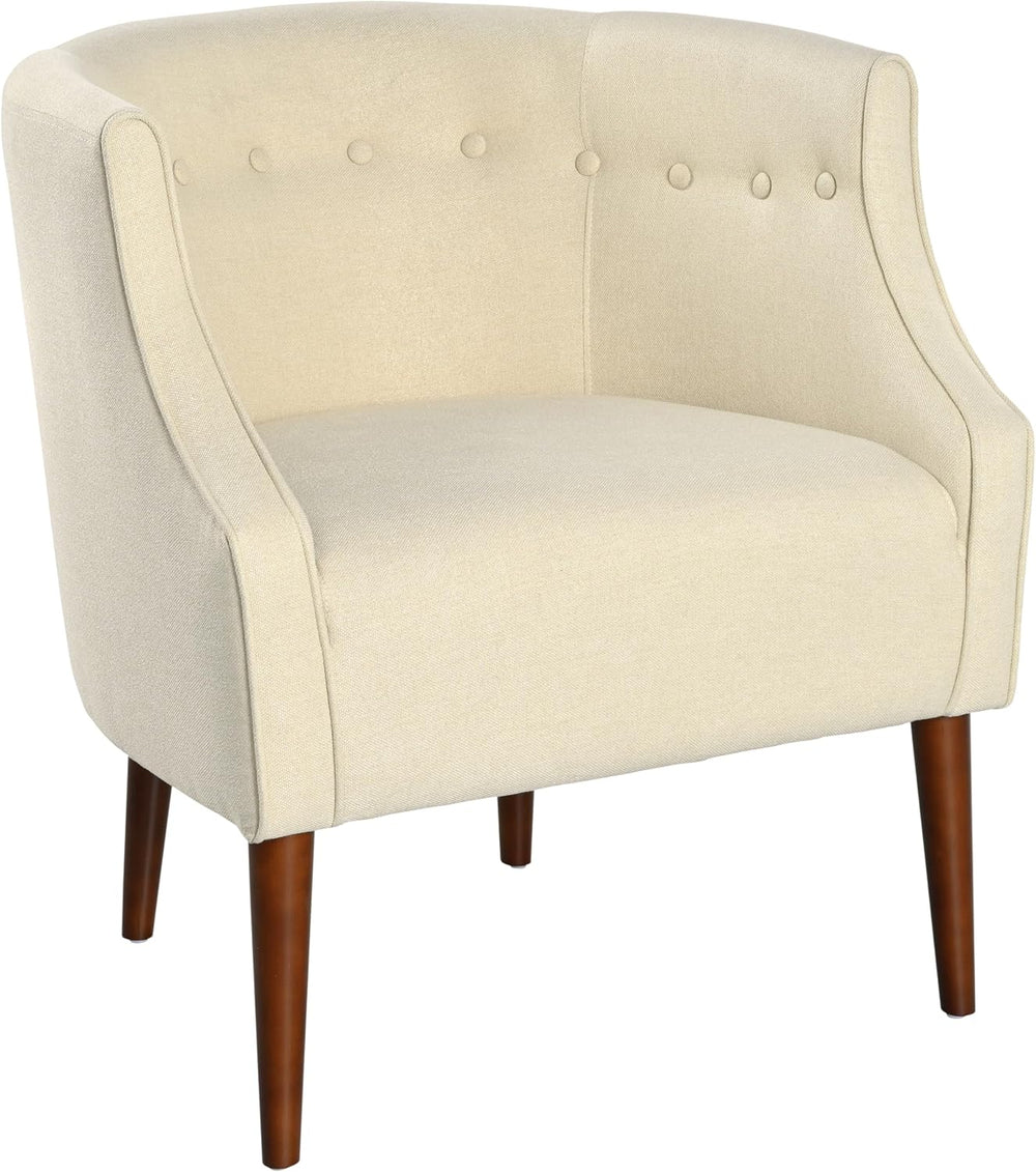 Christopher Knight Home Brandi Mid-Century Modern Fabric Upholstered Accent C...