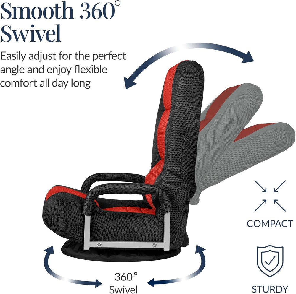 Best Choice Products Swivel Gaming Chair 360 Degree Multipurpose Floor Chair ...