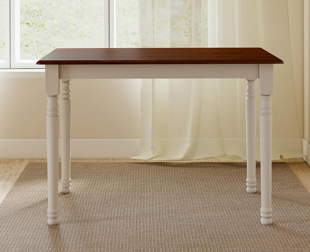 chairus 43" Wood Dining Table for 2-4, Rectangular Kitchen Table with Tu...