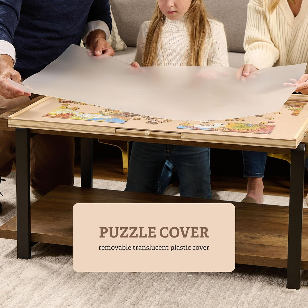 1500 Piece Rotating Wooden Puzzle Board (Fits Puzzles Up to 35" x 26&quo...