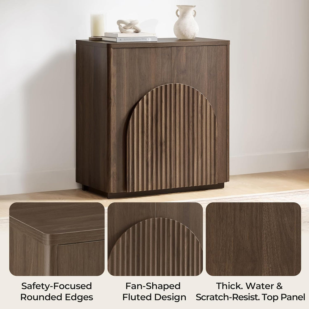 CHITA Sideboard Buffet Cabinet with Storage, Small Storage Cabinet with Doors...