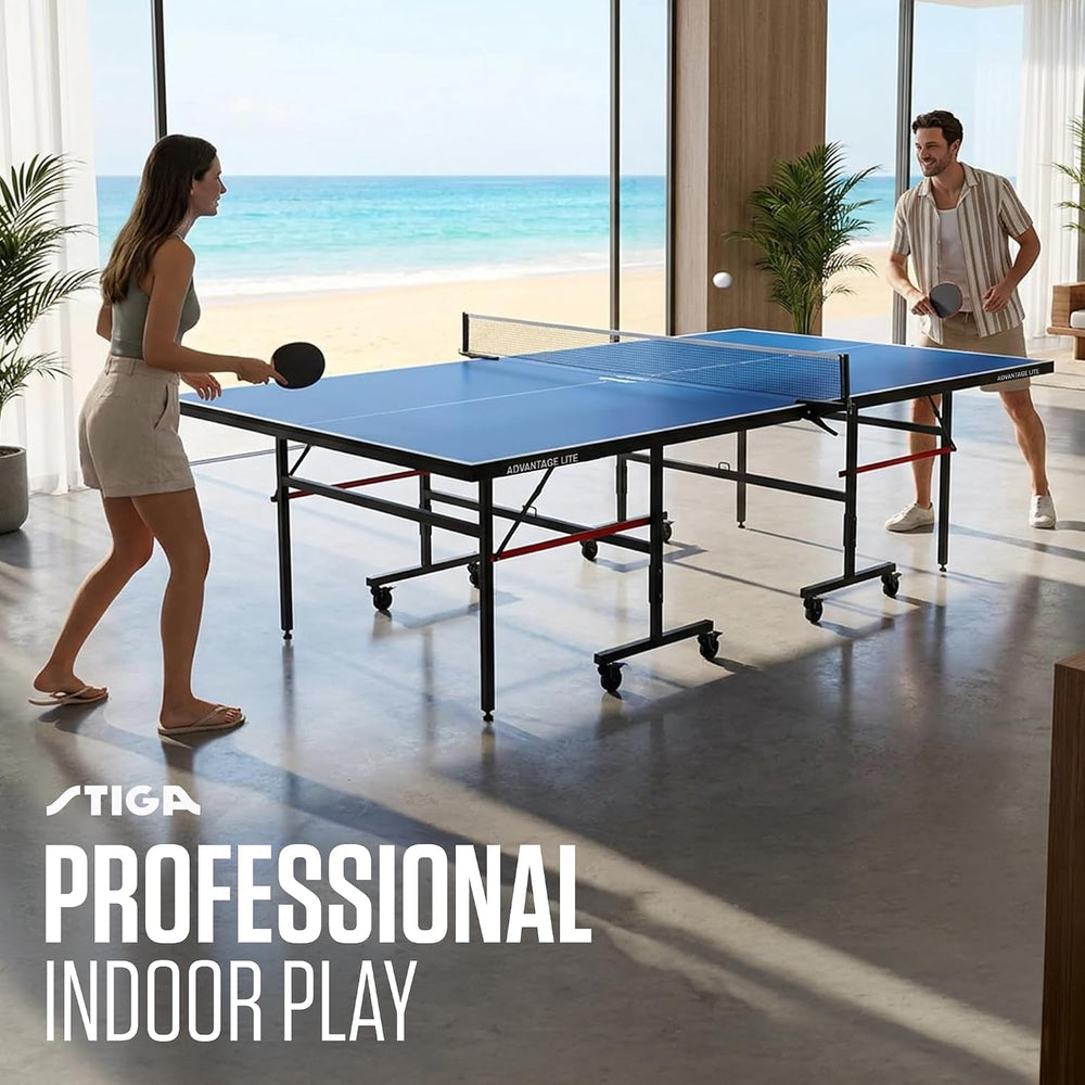 STIGA Advantage Series Indoor Ping Pong Table, Foldable Table Tennis Table - ...