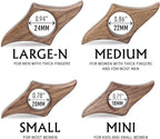 Walnut Book Page Holder, Smooth Finish Wood Book Holder for Reading, Ideal Book Reader Gifts & Reading Accessories,Book Worm Gifts for Women, Thumb Book Page Holder (Large-N)