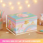 Giggle & Honey® Musical Unicorn Jewelry Box for Girls | Music Boxes for Little Girls | Toddler Jewelry Box for 4 Year Old Kids | Toys for Toddlers | Birthday Gifts for Kids 5, 6, 7, 8, 9 Years