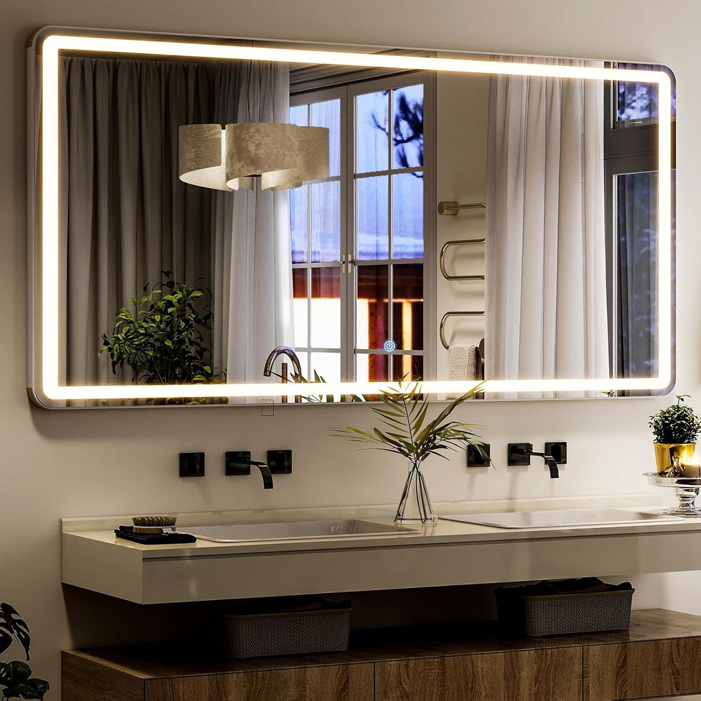 LED Full Length Mirror 71x32 inch Oversized Body Mirrors with Lights