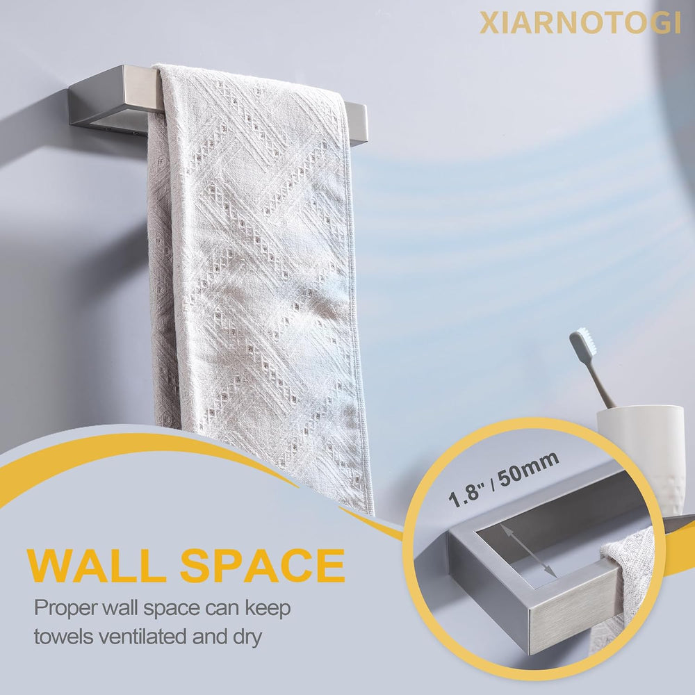 Towel Bar, 9 Inch Hand Towel Holder Wall Mount, Towel Racks for Bathroom Acce...