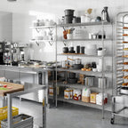 18" Deep x 48" Wide x 74" Height Wire Shelving Kit | 6-Tier | NSF Commercial Storage Rack Unit