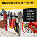 24" Heavy-Duty Magnetic Tool Holder (Upgraded Version) - Extremely Powerful Magnetic Pull Force to Hold Heavy Tools - Professional Space-Saving Magnetic Bar - Tool Organizer Rack/Strip