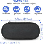 Insulin Pen Cooler Travel Case with TSA Approved Ice Packs,Diabetic Medication Insulated Cool Organizer,Insulin Pen and Other Diabetic Supplies, for the Daily Life and Trip Black