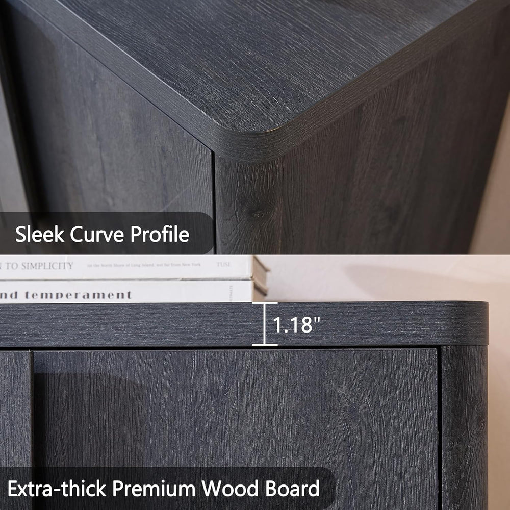 62.28'' Sideboard Buffet Cabinet W/Storage, Modern Accent Cabinets W/...