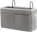 Bedside Caddy Bedside Hanging Storage Basket Bed Caddy for Headboards Bunk Dorm Rooms Crib Beds Rails Organizer (Grey)