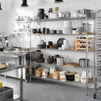 21" Deep x 72" Wide x 74" Height Wire Shelving Kit | 5-Tier | NSF Commercial Storage Rack Unit