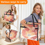 4 Pack Clear Clothes Storage Bags, Vinyl Blanket Storage Bag with Heavy-Duty Zipper, Foldable Moving Bags, Closet Organizers for Bedding, Comforter, Linens, Sweaters, Pillows, Toys (40L)