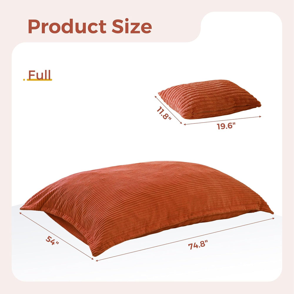 MAXYOYO Giant Bean Bag Chair with Pillow, 3 in 1 Convertible Bean Bag Chair |...