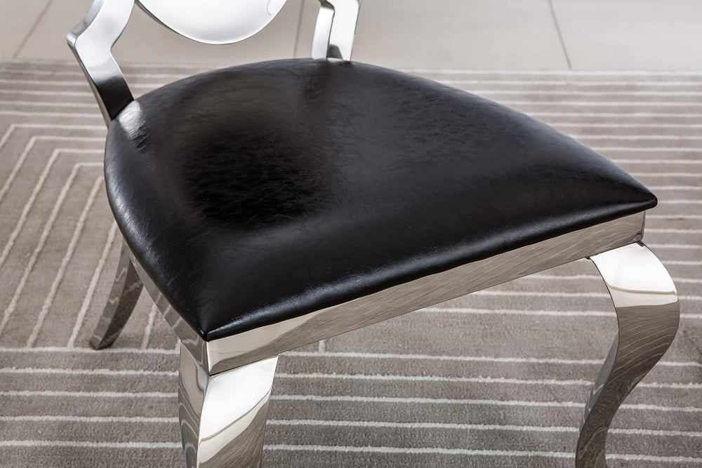 Henf Modern Luxury Dining Chairs Set of 6, Leatherette Upholstered Kitchen Di...