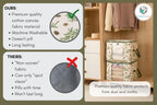 Canvas Storage Bags 2 Pack (Mistletoe Bag 2 Pack)