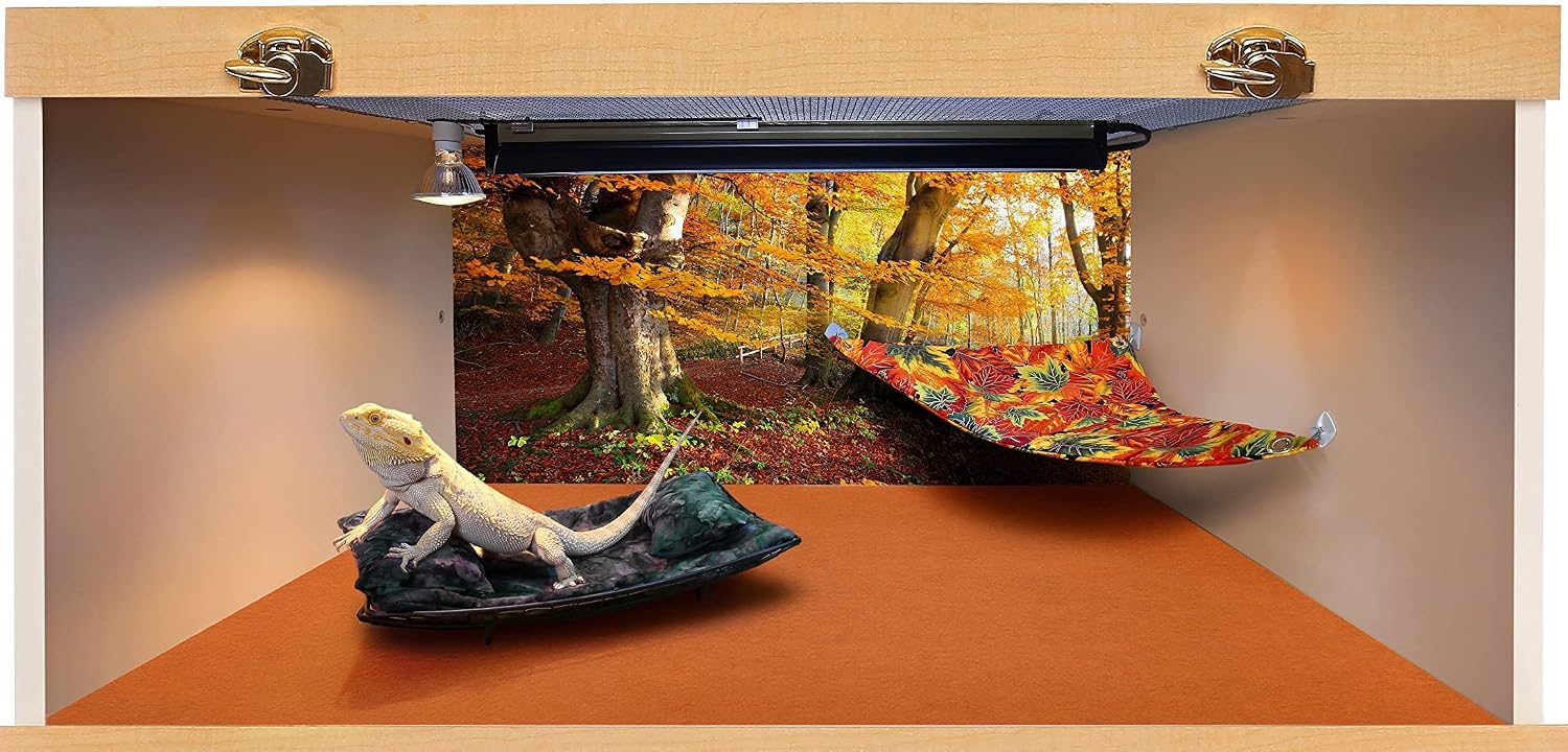 Chaise Lounge for Bearded Dragons, Bluegreen Lavendar Batik Fabric