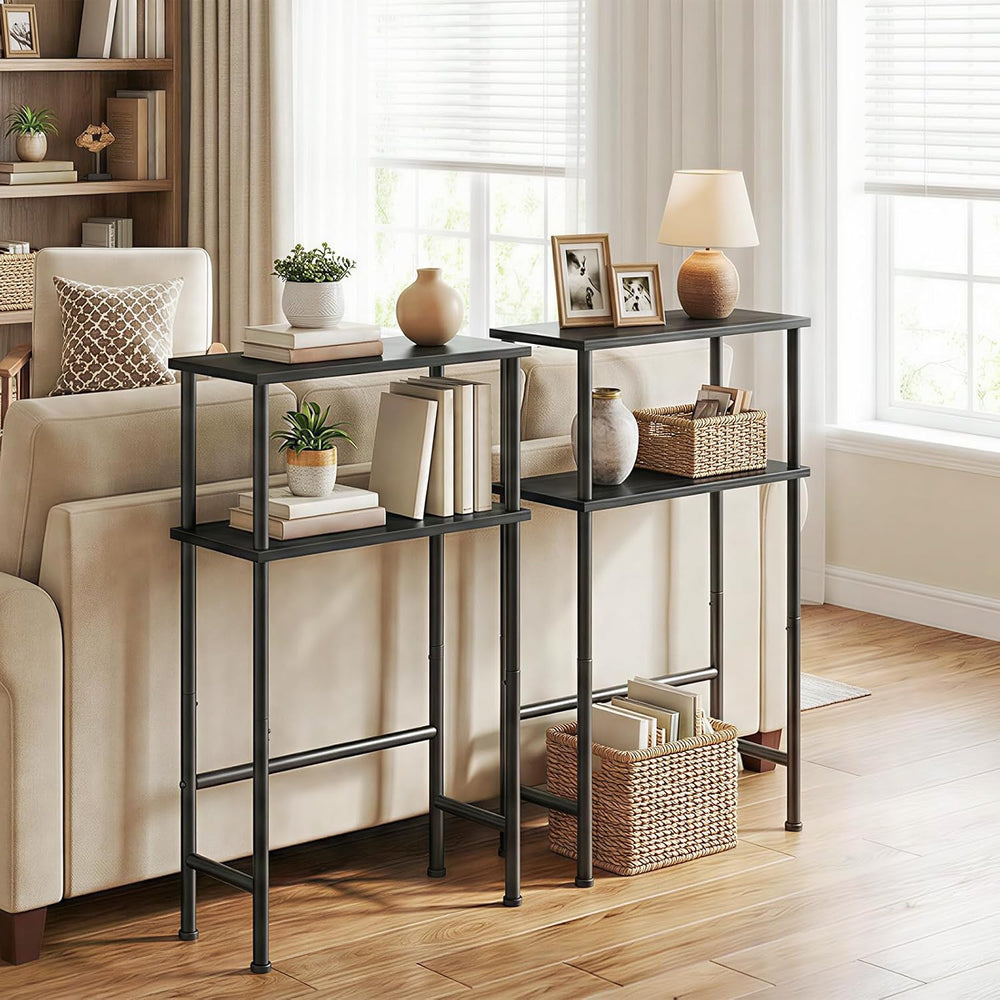 HOOBRO Narrow Console Table for Small Space, 15.7" Entryway Table with S...