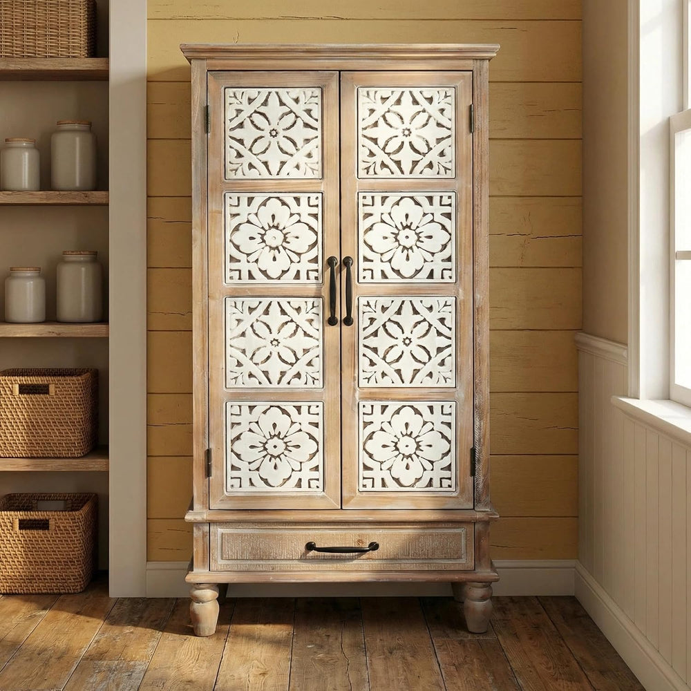 LKTART KTART 55'' Tall Kitchen Cabinet,Narrow Pantry Storage Cabinet ...