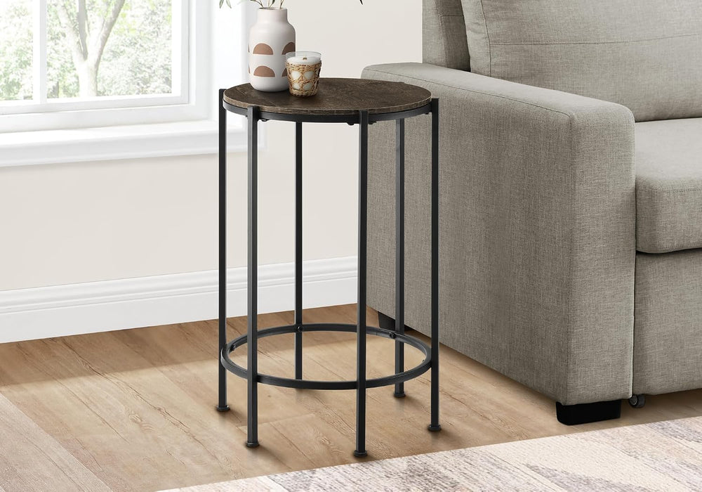 Monarch Specialties I 3756 Accent Table, End, Round, Side Table, Bedroom, Nig...