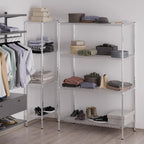 24" Deep x 48" Wide x 74" Height Wire Shelving Kit | 4-Tier | NSF Commercial Storage Rack Unit