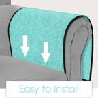 Joywell Remote Control Holder for Recliner Armchair Caddy Couch Armrest Organizer Sofa Arm Chair Caddie with 6 Pocket Storage for Magazine, Tablet, Phone, iPad, Teal