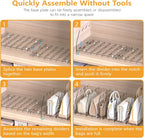 Ronlap Purse Storage Organizer for Closet, Clear Closet Bag Storage Dividers Rack Shelf Purse Dividers for Closet Organization Handbag Separators Closet Purse Organizers and Storage, 4 Pack, Clear