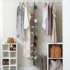 Household Essentials 20-Pocket Closet Shoe File, Beige
