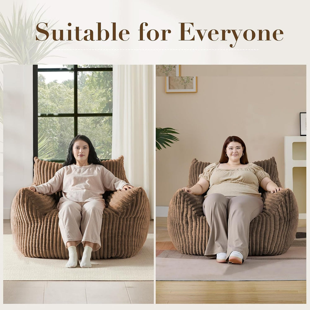 Oversized Bean Bag Chair for Living Room Furniture Bean Bag Chairs for Adults...