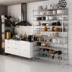 18" Deep x 54" Wide x 86" Height Wire Shelving Kit | 10-Tier | NSF Commercial Storage Rack Unit