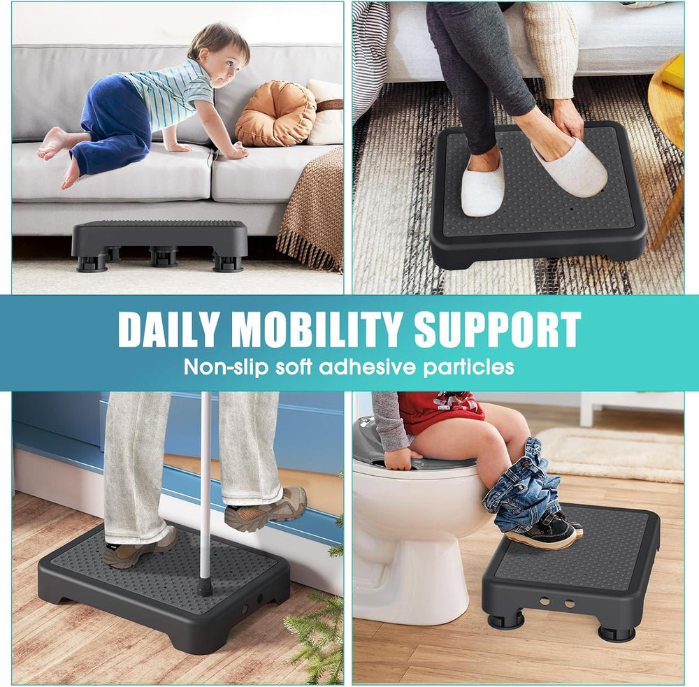 Mobility Step Stool for Adults & Seniors, Indoor/Outdoor Portable Stair A...