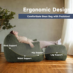 Oversized Bean Bag Chair for Living Room Furniture Bean Bag Chairs for Adults- Small Couch & Lounge Accent Chair for Living Room Chairs or Bedroom