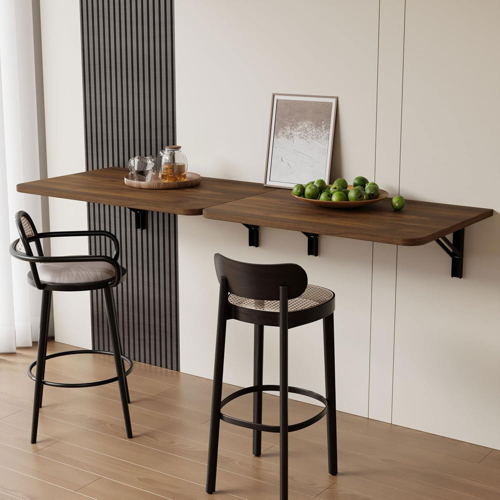 Dogsky Wall Mounted Folding Table, Floating Desk 24x15.7Inch, Fold Down Shelf...