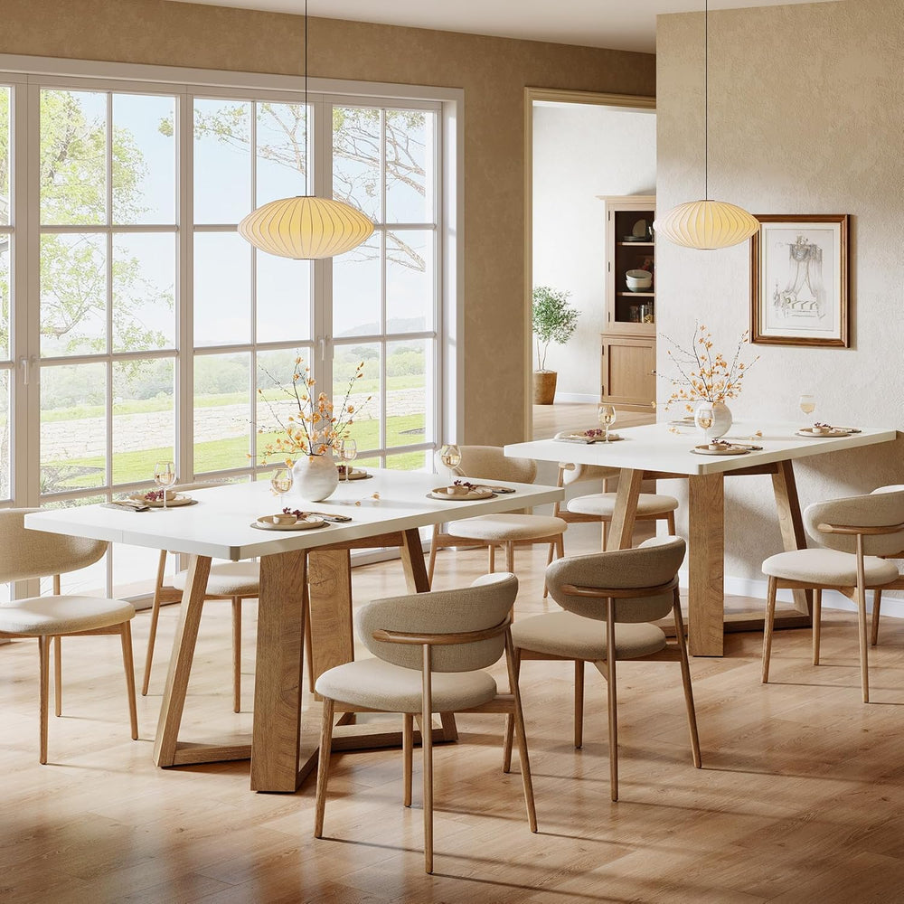 Tribesigns 47-Inch Dining Table for 4 People, Modern Kitchen Table with Woode...