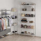 Wire Shelving Kit | NSF Commercial Storage Rack Unit (6-Tier | 96" Height, 18" Deep x 48" Wide)