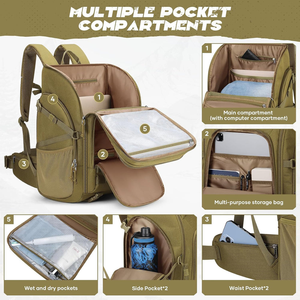 Maelstrom Tactical Backpack for Men, Water Resistant 40L Military Bag