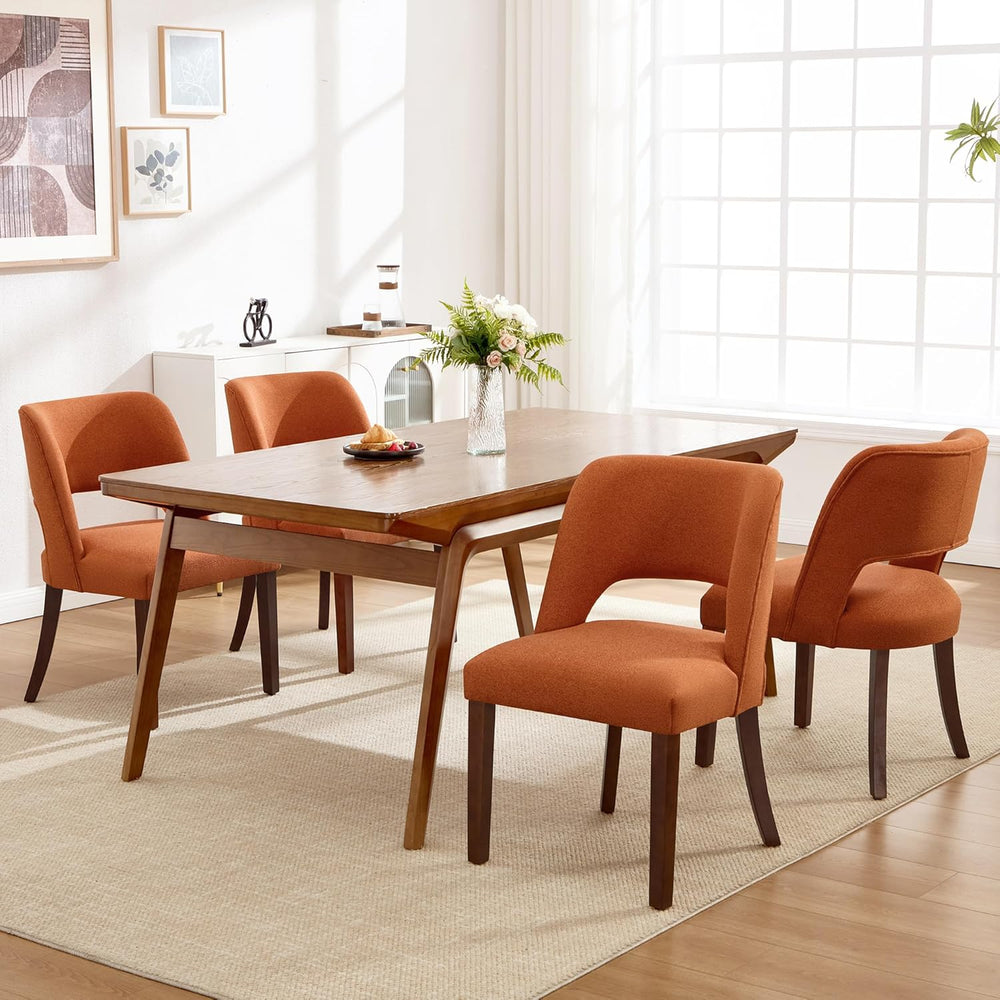 Dining Chairs Set of 4,Modern Dining Room Chairs with Thick Cushions,Upholste...