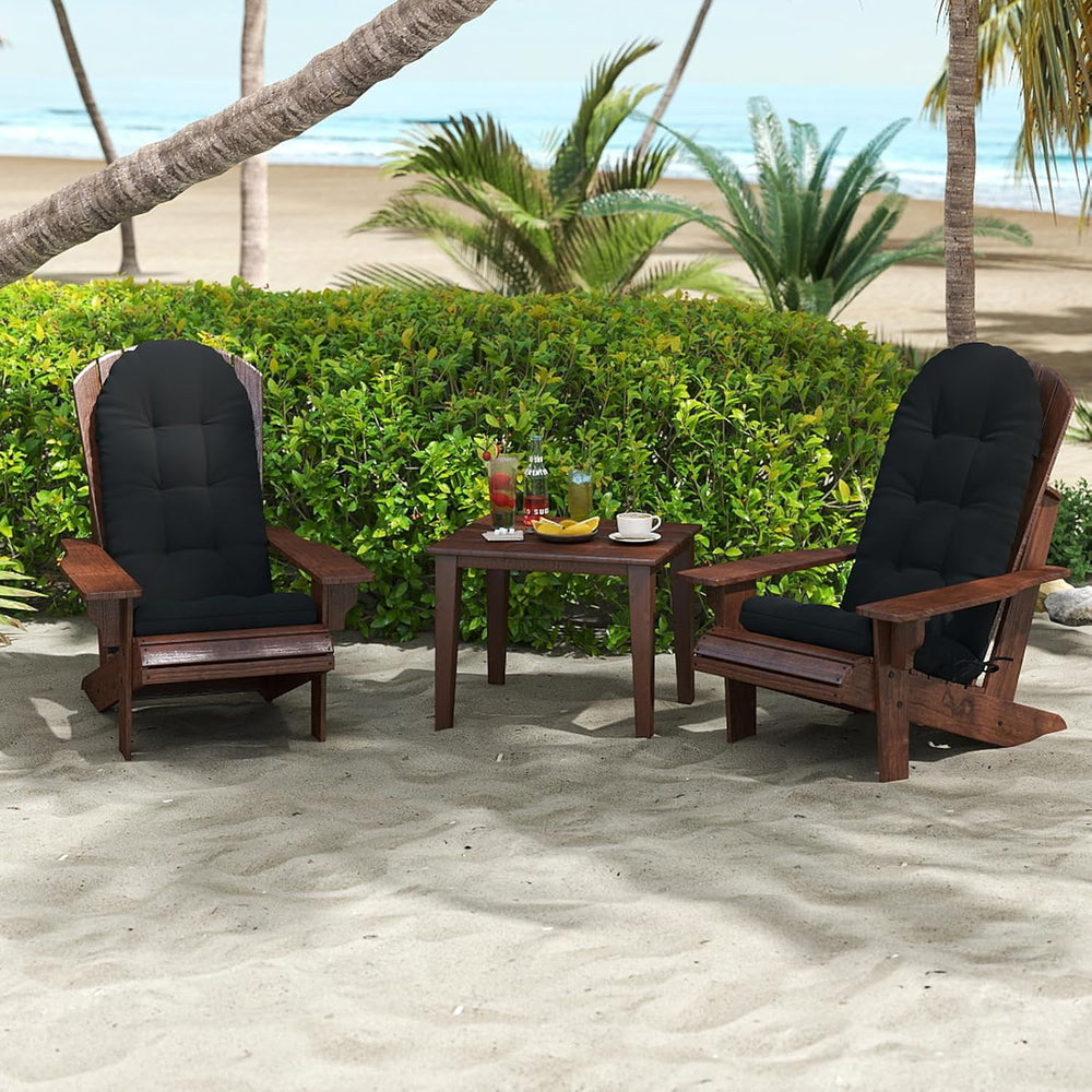 Outdoor Adirondack Chair Cushion 50x21x4 Inch, Black