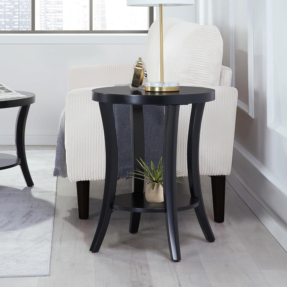 Convenience Concepts Charleston Round End Table 30" - Classic Living Roo...