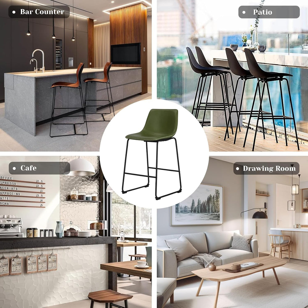 OLIXIS 26" Counter Height Bar Stools Set of 2 for Kitchen Island