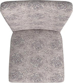 HomePop Classic Parsons Dining Chair -Gray Linen Artistic Floral Print (Set of 2)