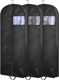 54" Suit Bags for Closet Storage and Travel, Gusseted Hanging Garment Bags for Men Suit Cover With Handles for Clothes, Coats, Jackets, Shirts（3 Packs）