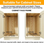 2-Tier Kitchen Cabinet Pull Out Shelf and Drawer Organizer Slide Out Pantry Storaqe Basket in Multiple Sizes (14" W x 21" D)