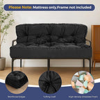 MAXYOYO 8" Futon Mattress, Full Size Extra Thick Futons Sofa Couch Bed for Adults, Velvet Floor Mattress Shredded Foam Filling (Frame Not Included)