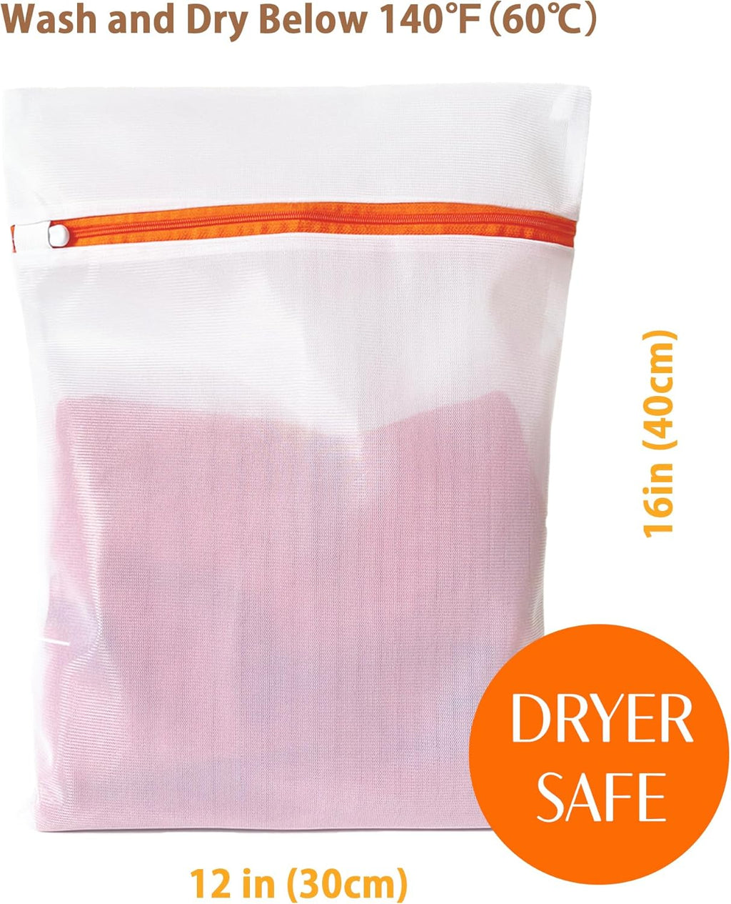 4 Pack Mesh Laundry Bags for Delicates 12inx16in (30cmx40cm), Dryer Safe, Breathable Fine Net, Sturdy Anti-Rust Zipper, Mesh Laundry Bags for Lingerie, Bra, Underwear, Sneakers, Socks, Laundry Club™