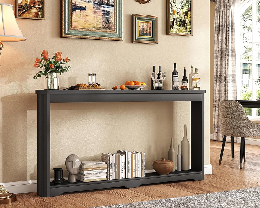 Rovibek Modern 70 Inch Entryway Table Narrow - Behind Sofa Table Narrow, 8 In...