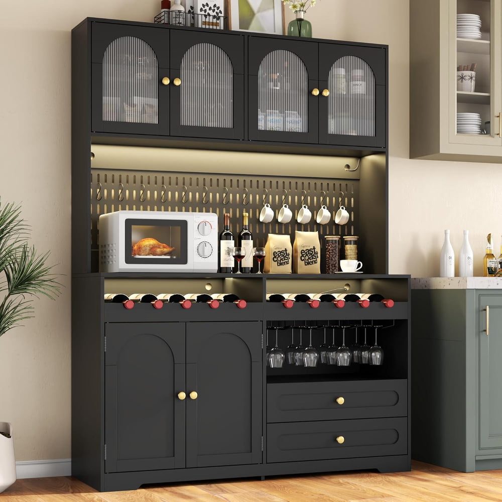 71'' Tall Kitchen Pantry Storage Cabinet, Modern Kitchen Hutches Stor...