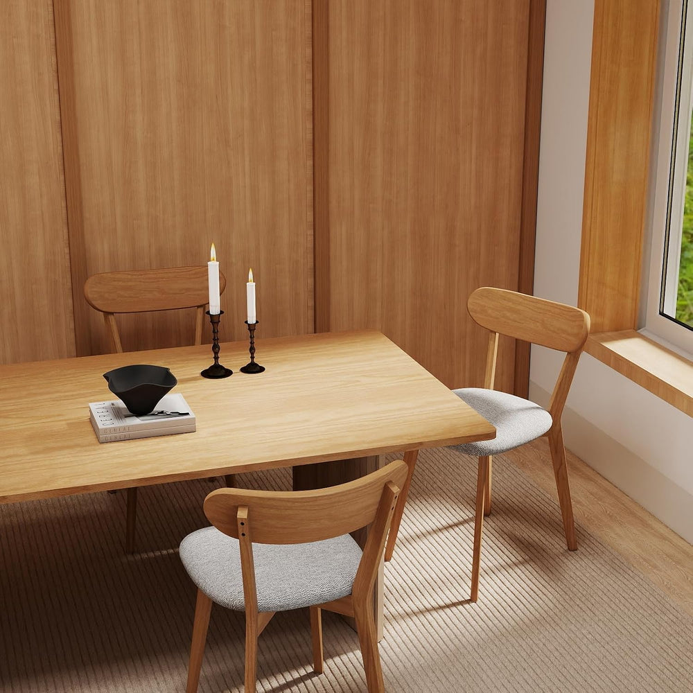 100% Solid Wood Dining Room Chairs - Practical Kitchen Chairs - Wood Chair fo...