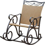 Wicker Resin/Steel Porch Rocker