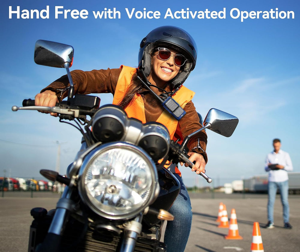 Rechargeable Long Range Two-Way Radios with Earpiece 6 Pack Arcshell AR-6 Wal...